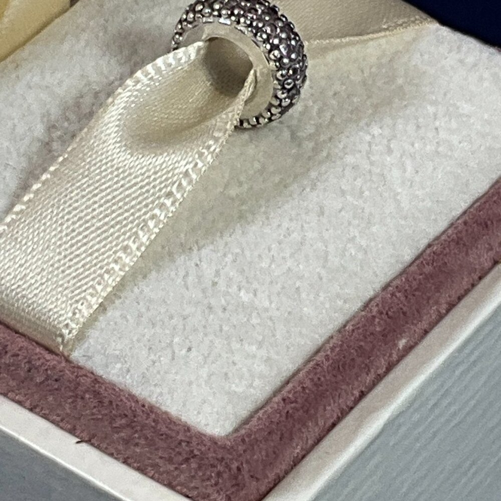 NWOT Pandora Sterling Silver Inspiration Within Pink Spacer/Charm 791359PCZ - Picture 5 of 6